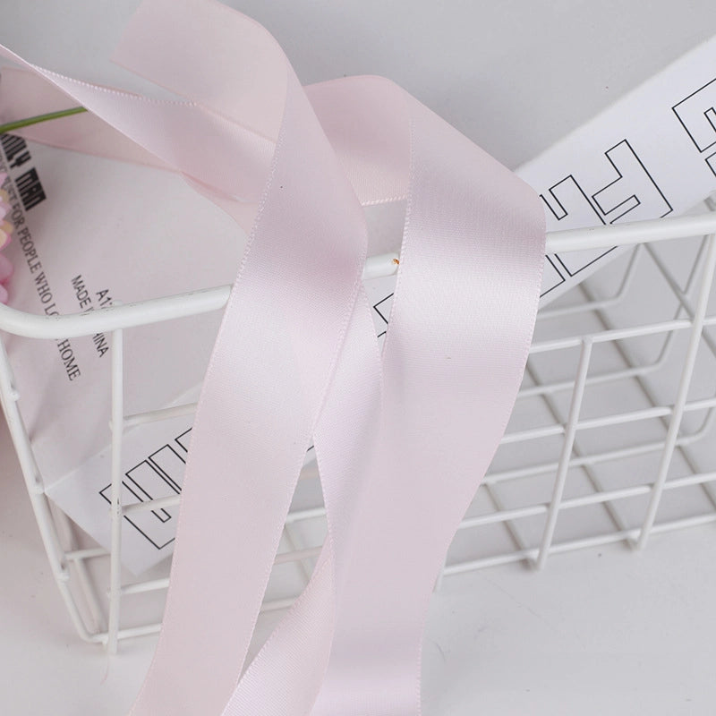 Spot Wholesale | Pale Pink Polyester Woven Ribbon Jacquard Ribbon