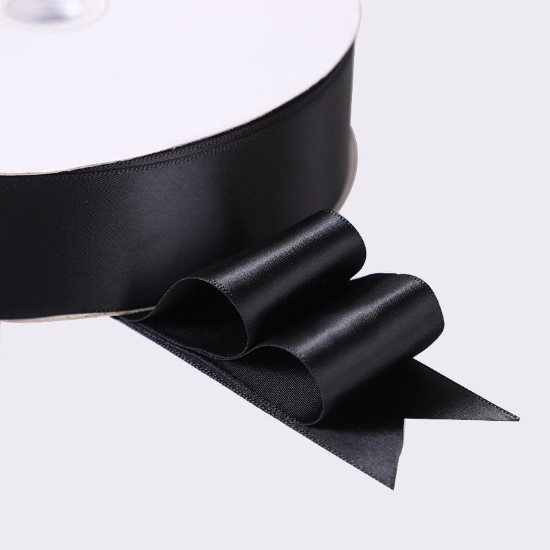 Spot Wholesale | Black Polyester Ribbon Packaging Ribbon