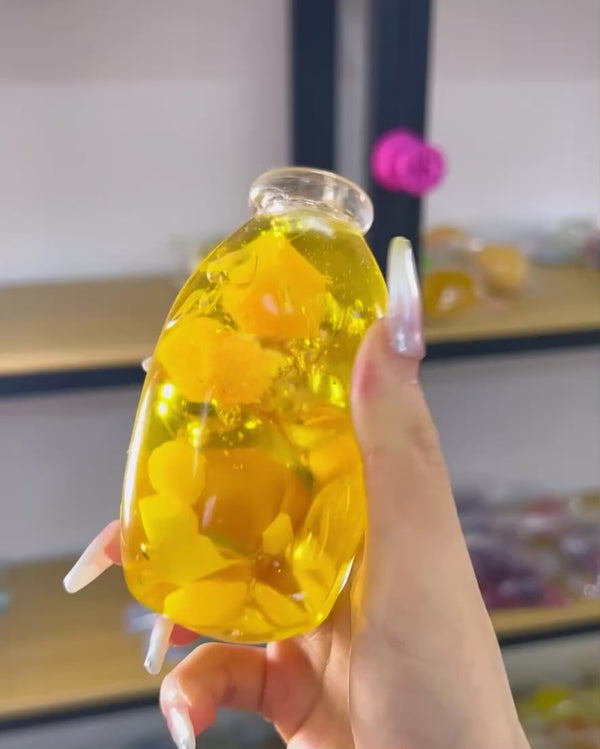 Mango Squishy Bottle Fidget ToyMango Squishy Bottle Fidget Toy