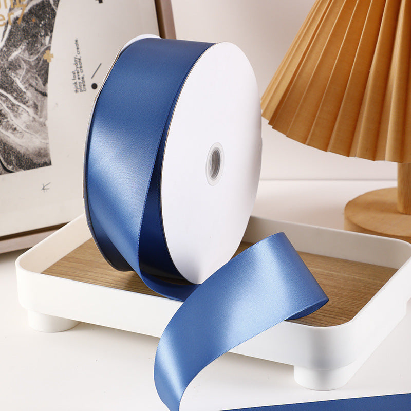 Spot Wholesale | Haze Blue Packaging Jacquard Ribbon