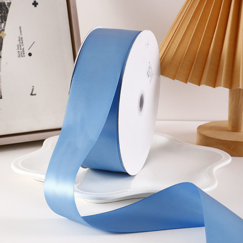 Spot Wholesale | Gray Blue Gift Wrap Colorful Ribbon