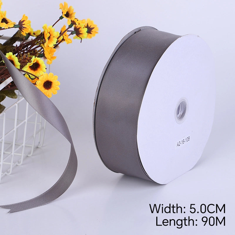 Spot Wholesale | Dark Grey Increased Density Gift Wrapping Ribbon