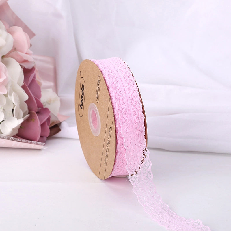 Spot Wholesale | Lace Gift Flower Clothing Packaging Ribbon 2.5CM