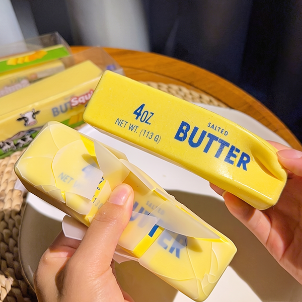 Crispy-Crust Butter Stick Squeeze Toy – Realistic Slow-Rising Stress-Relief Fidget Toy
