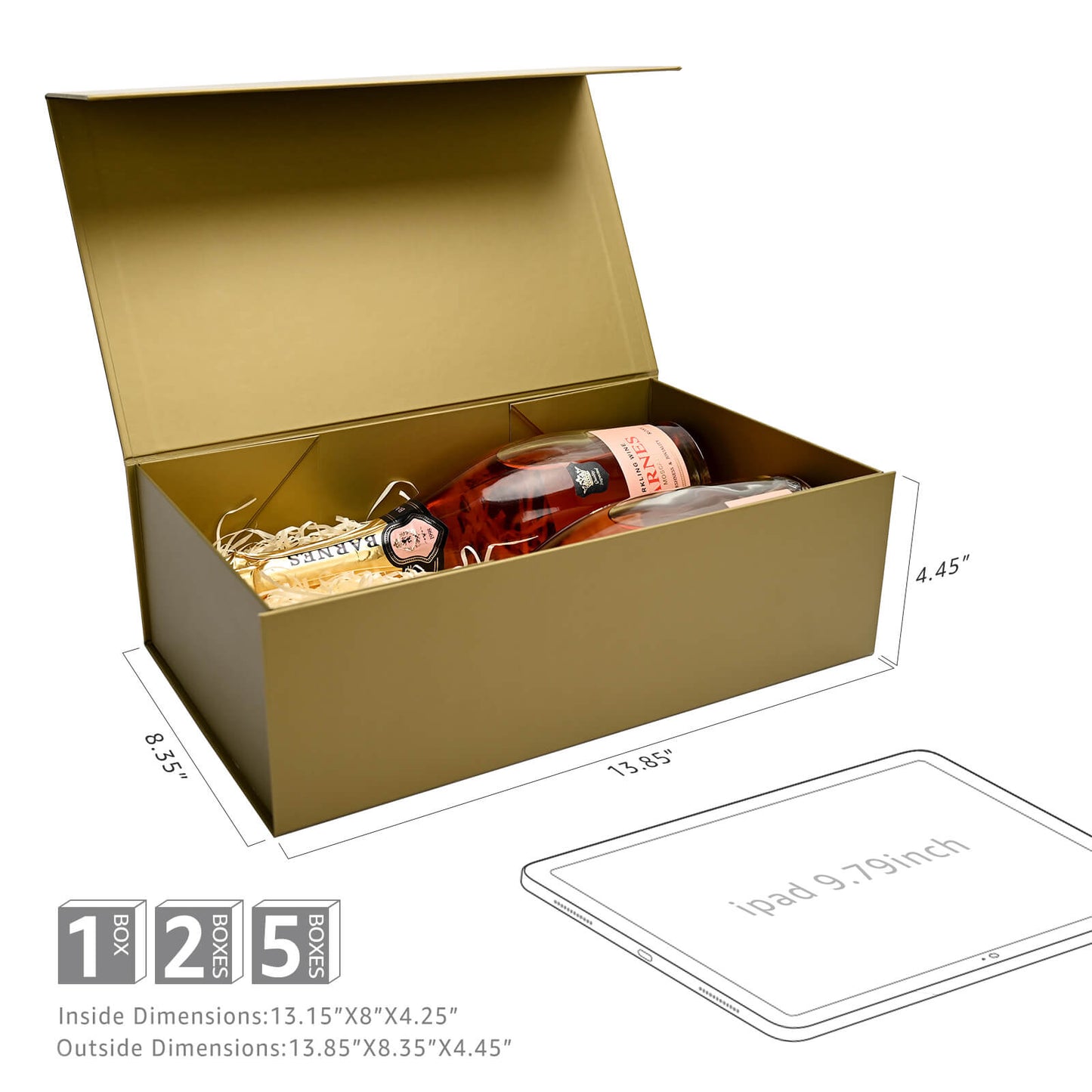 LIFELUM Cyan Gold Gift Box 13.8in