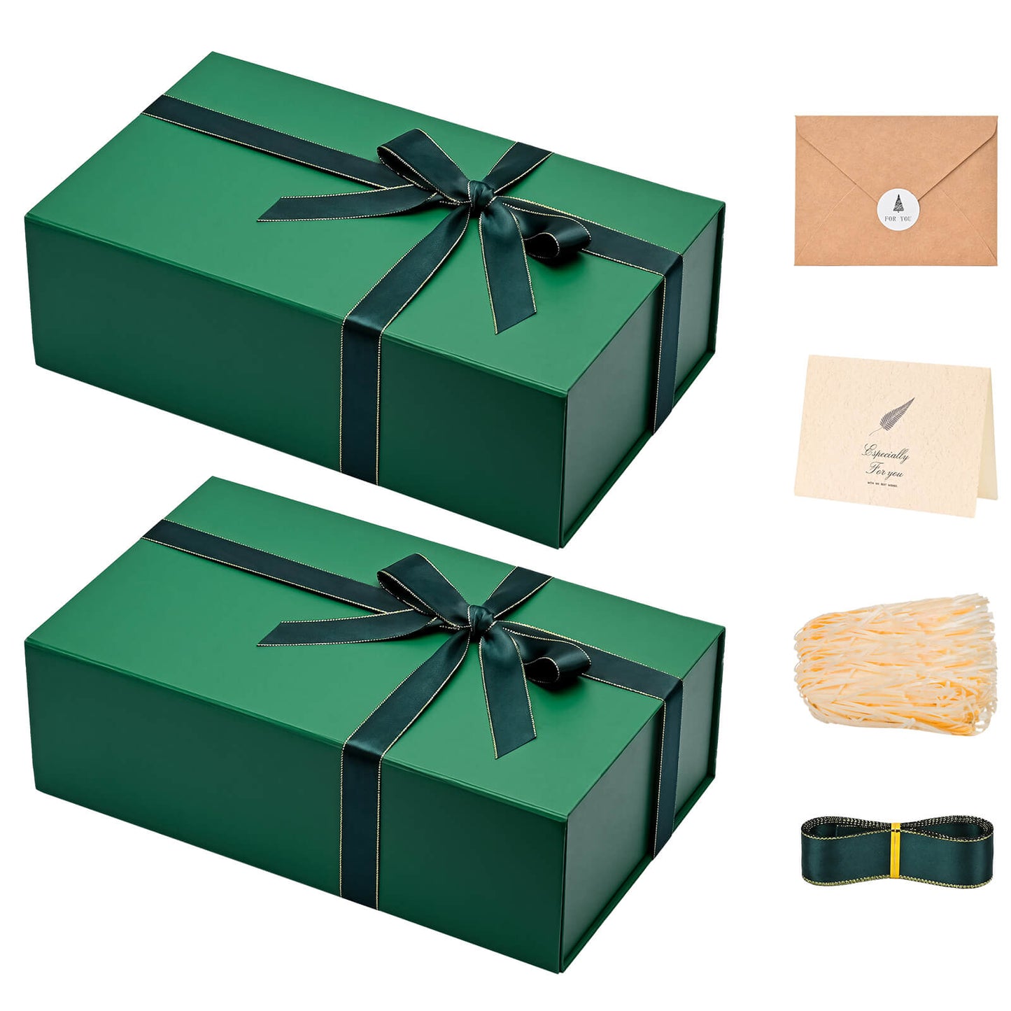 LIFELUM Dark Green Gift Box 13.8in
