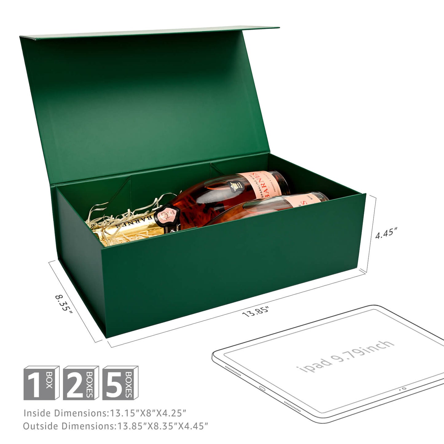 LIFELUM Dark Green Gift Box 13.8in