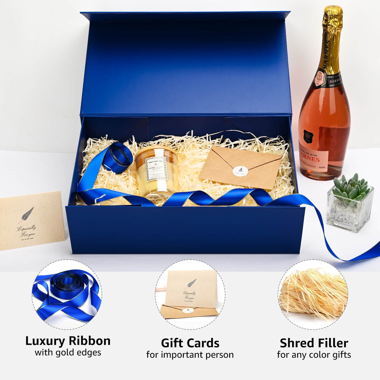 LIFELUM Navy Blue Gift Box 13.8in
