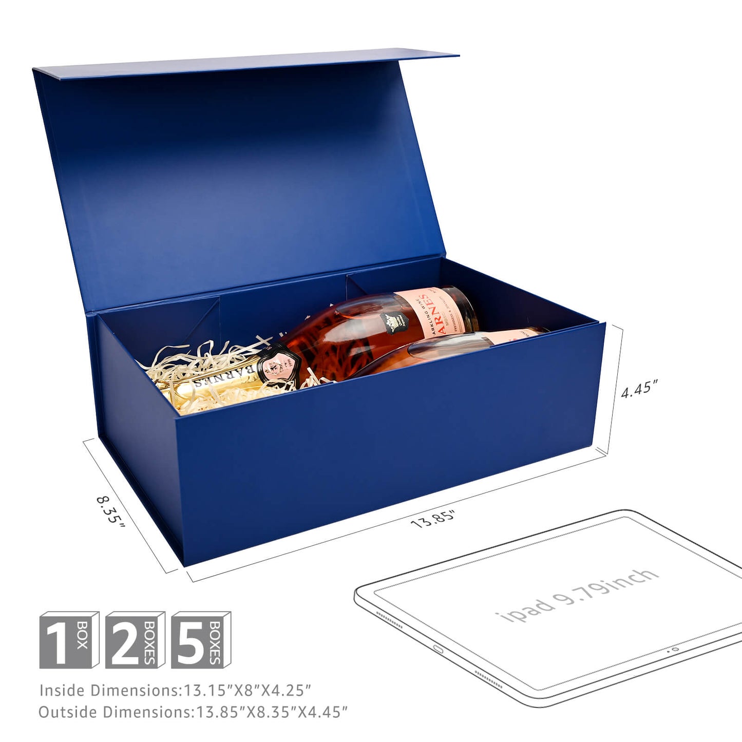 LIFELUM Navy Blue Gift Box 13.8in