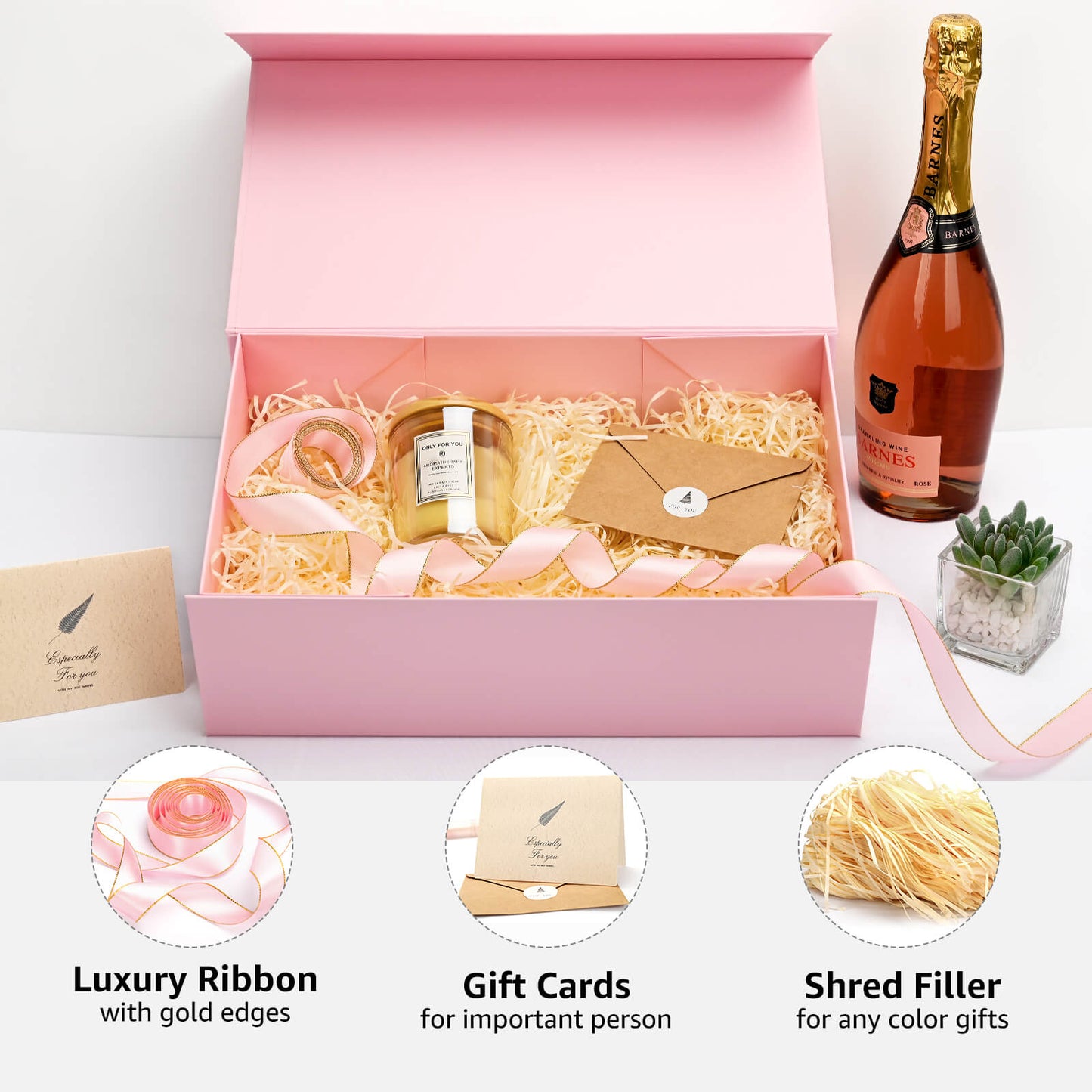LIFELUM Pink Gift Box 13.8in