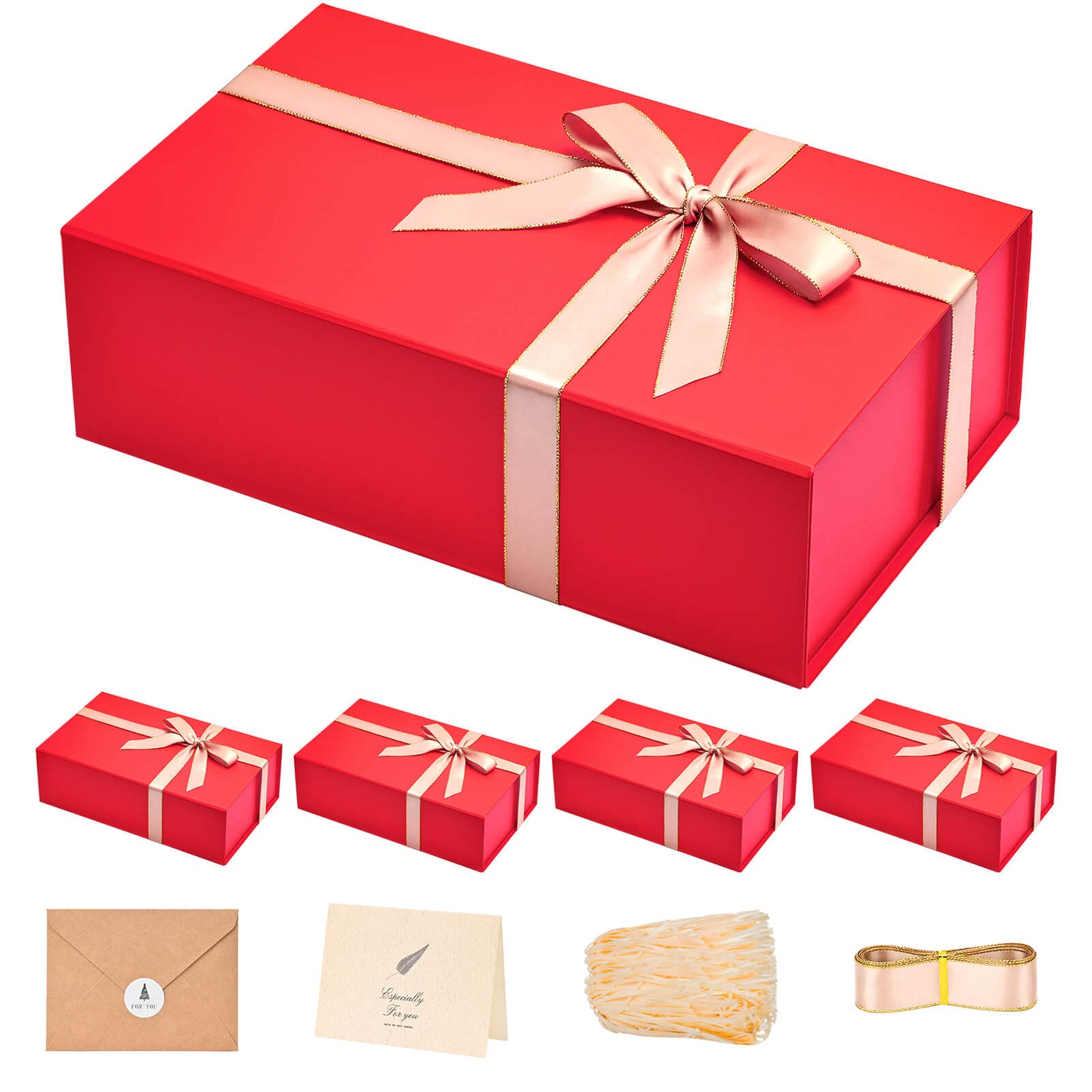 LIFELUM Red Gift Box 13.8in