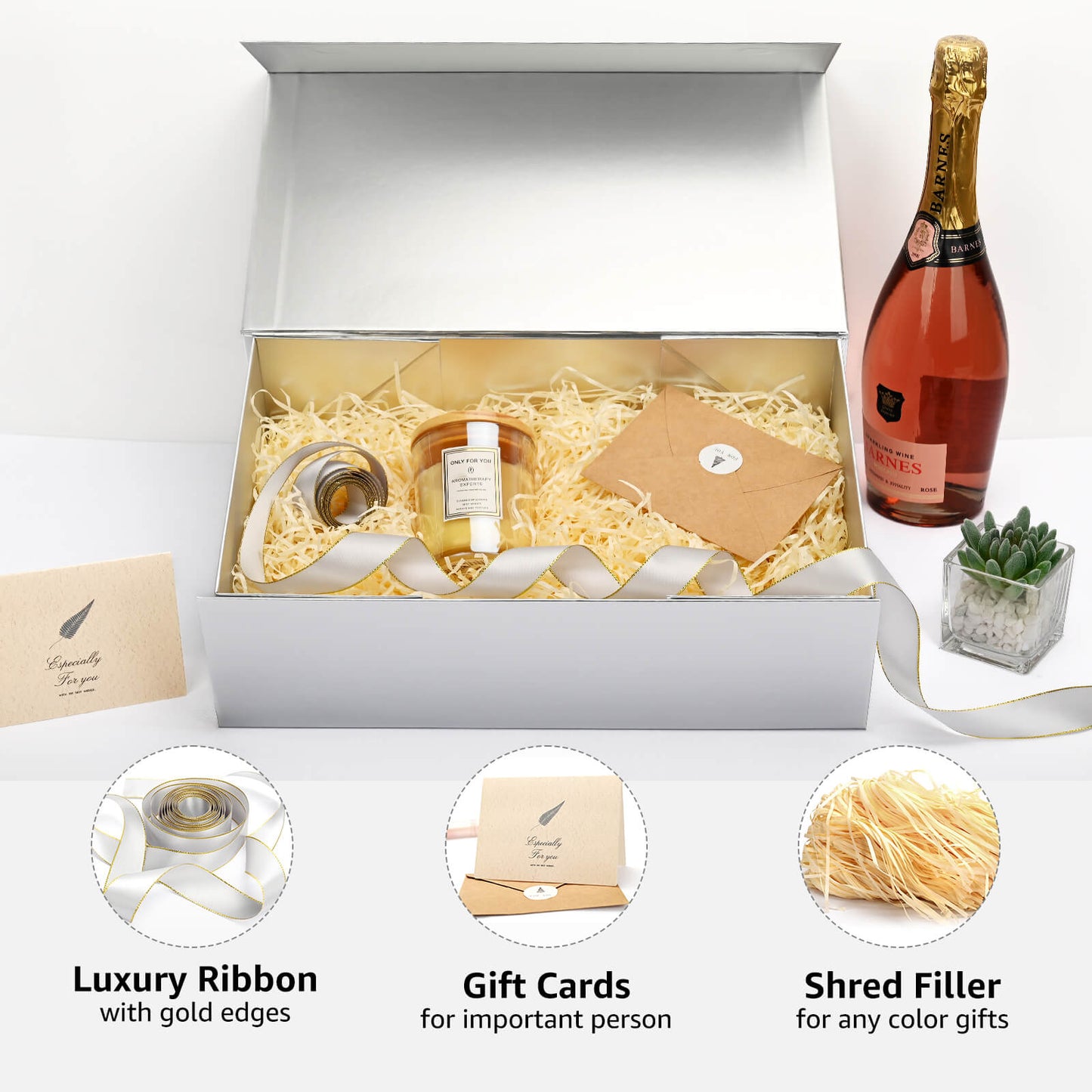 LIFELUM Silver Gift Box 13.8in