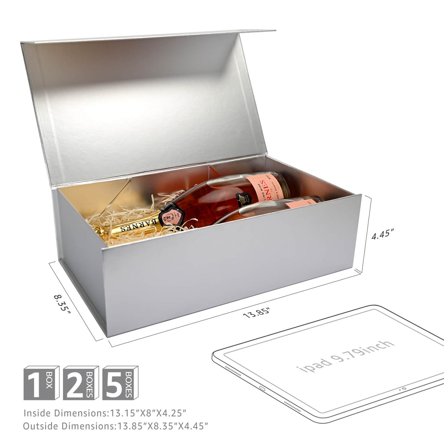 LIFELUM Silver Gift Box 13.8in