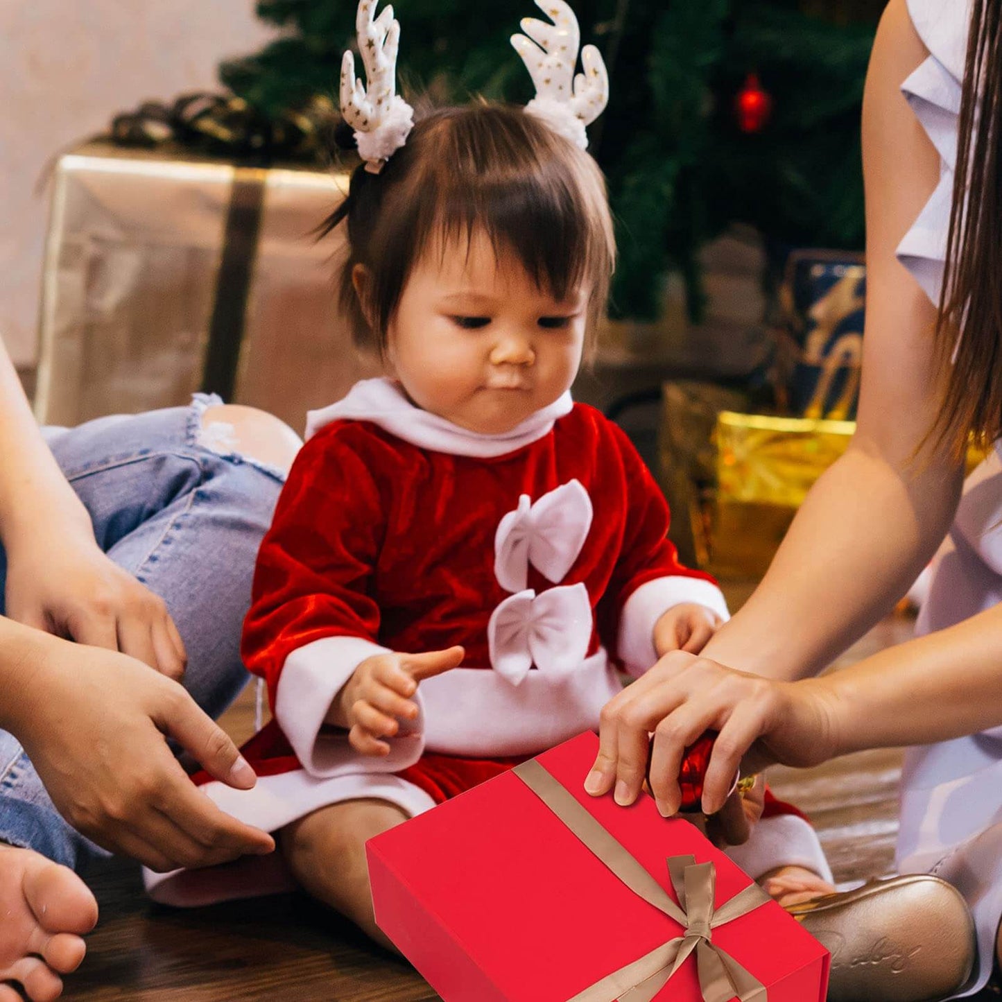 LIFELUM Red Gift Box 8in