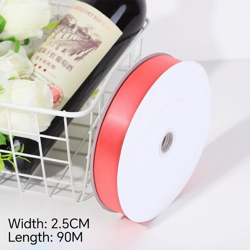 Spot Wholesale | Light Red Gift Wrapping Ribbon for Valentine's Day