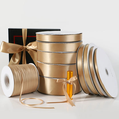 Spot Wholesale | Champagne Gold Gift Wrap Colorful Ribbon