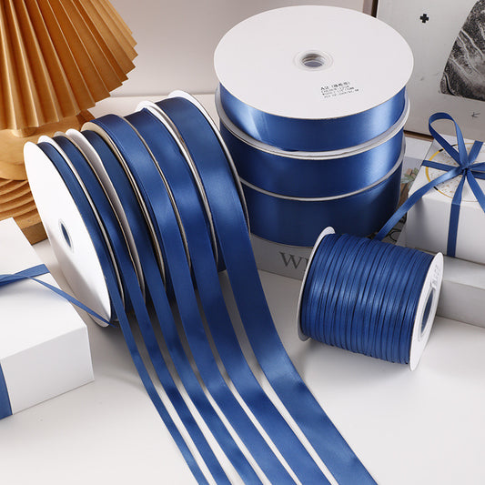 Spot Wholesale | Haze Blue Packaging Jacquard Ribbon