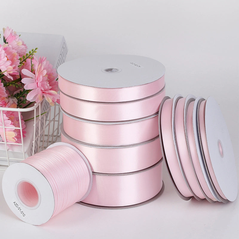 Spot Wholesale | Pale Pink Polyester Woven Ribbon Jacquard Ribbon