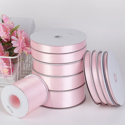 Spot Wholesale | Pale Pink Polyester Woven Ribbon Jacquard Ribbon