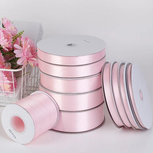 Spot Wholesale | Pale Pink Polyester Woven Ribbon Jacquard Ribbon