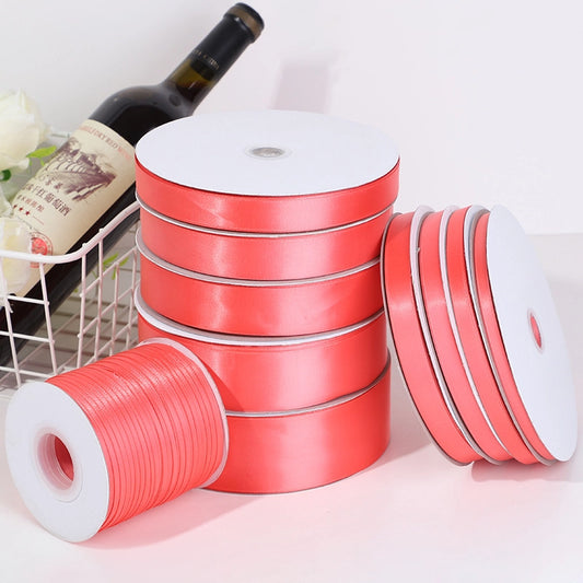 Spot Wholesale | Light Red Gift Wrapping Ribbon for Valentine's Day