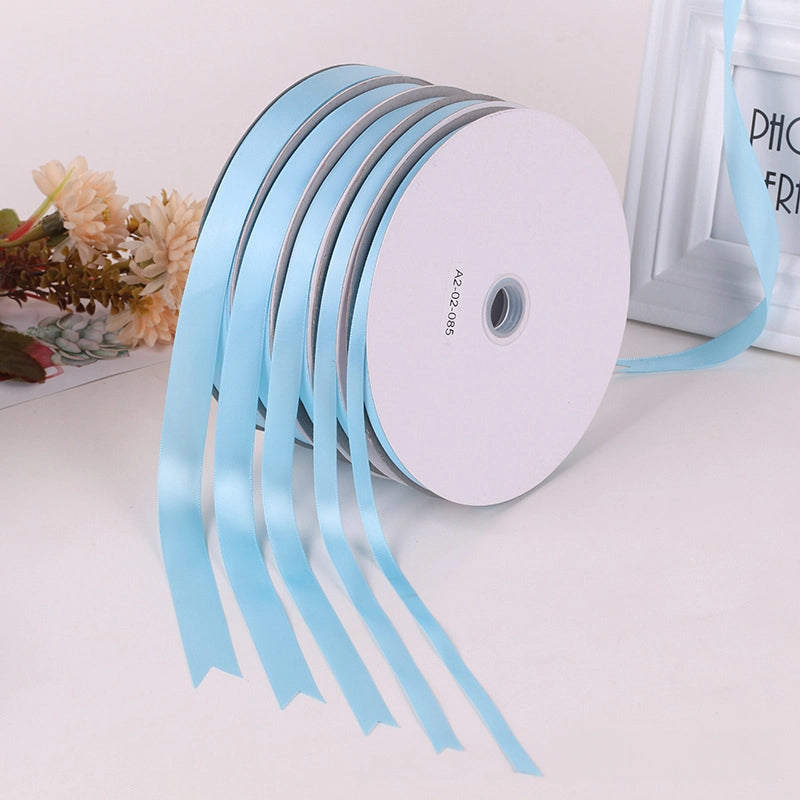 Spot Wholesale | Multi-Size Sky Blue Packaging Ribbon