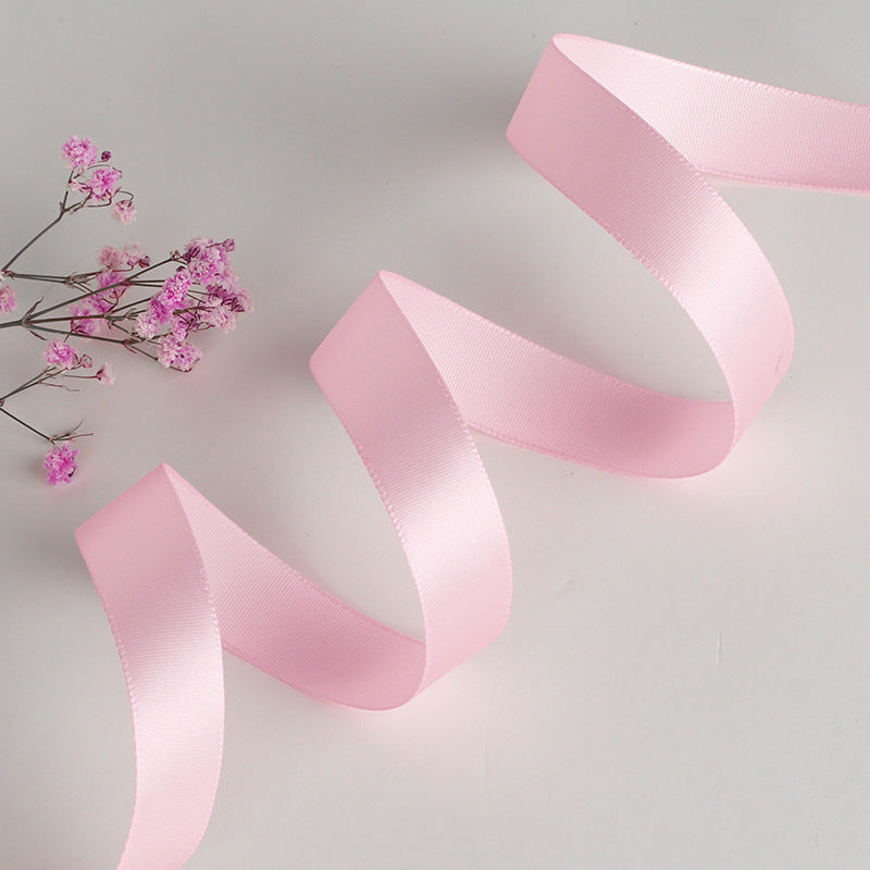 Spot Wholesale | Pink Polyester Woven Ribbon Jacquard Ribbon