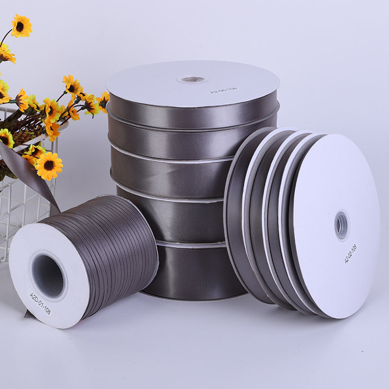 Spot Wholesale | Dark Grey Increased Density Gift Wrapping Ribbon
