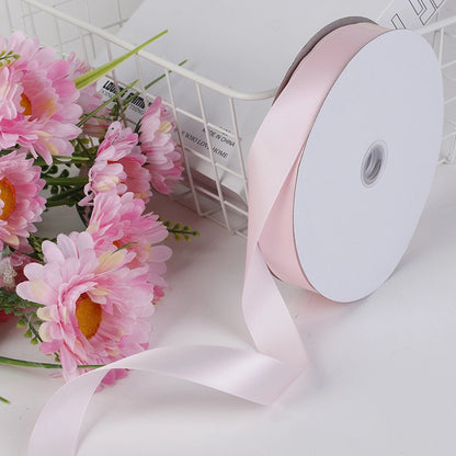 Spot Wholesale | Pale Pink Polyester Woven Ribbon Jacquard Ribbon