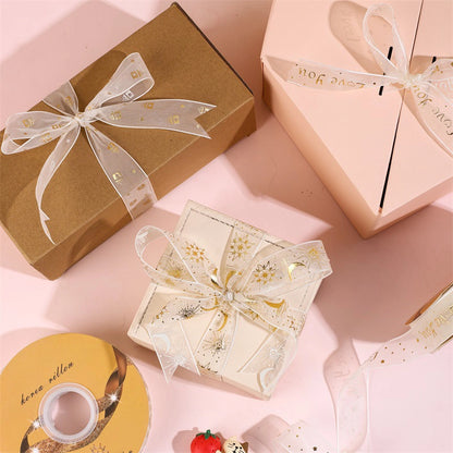 Spot Wholesale | New Product Gilded Fishtail Gift Wrapping Ribbon