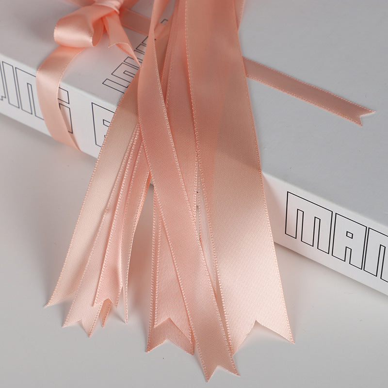 Spot Wholesale | Nude Pink Polyester Gift Wrapping Ribbon