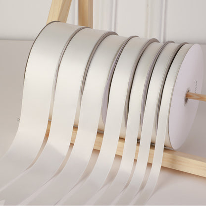 Spot Wholesale | White Polyester Woven Ribbon Jacquard Ribbon