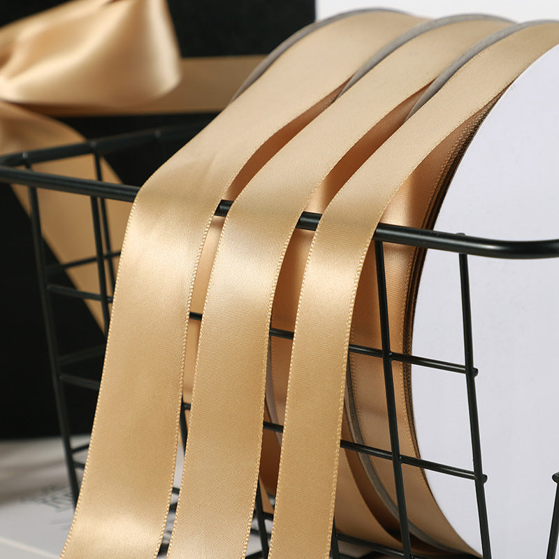 Spot Wholesale | Champagne Gold Gift Wrap Colorful Ribbon