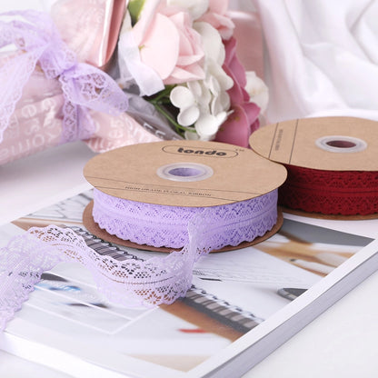 Spot Wholesale | Lace Gift Flower Clothing Packaging Ribbon 2.5CM