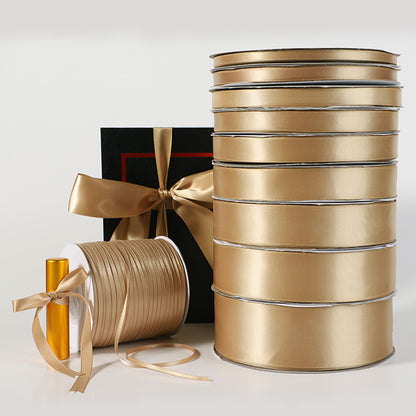 Spot Wholesale | Champagne Gold Gift Wrap Colorful Ribbon