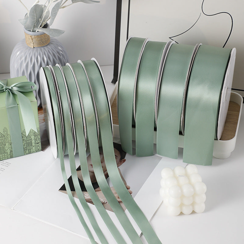 Spot Wholesale | New Avocado Color Gift Wrapping Ribbon