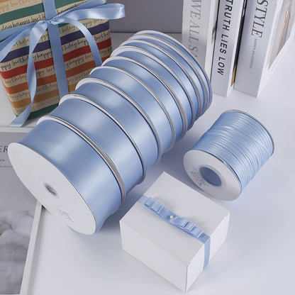 Spot Wholesale | Multi-specification Lake Blue Packaging Ribbon