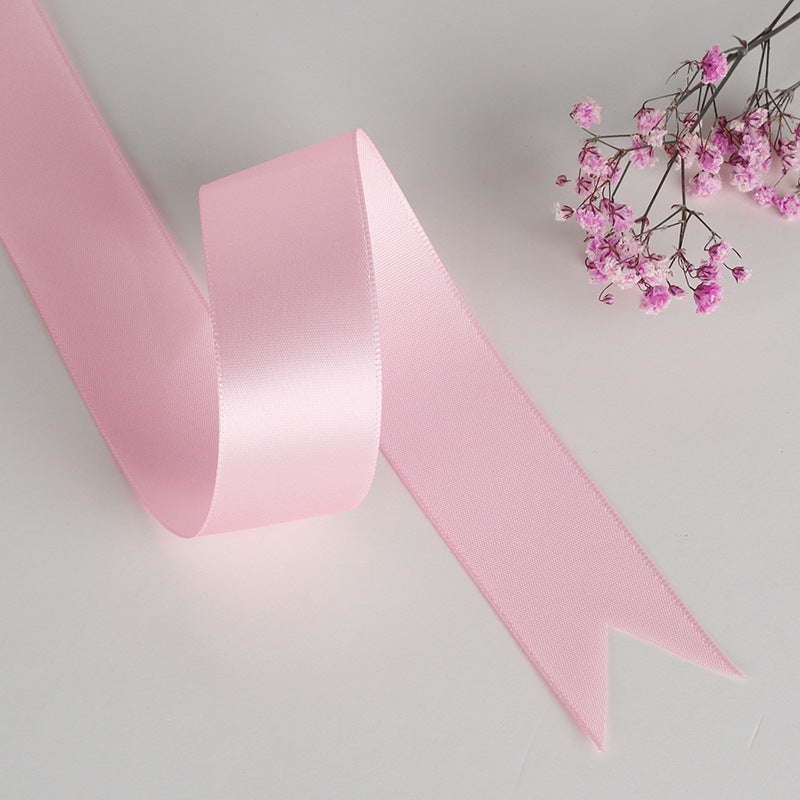 Spot Wholesale | Pink Polyester Woven Ribbon Jacquard Ribbon