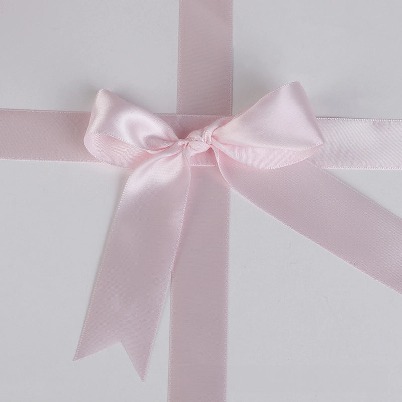 Spot Wholesale | Pale Pink Polyester Woven Ribbon Jacquard Ribbon