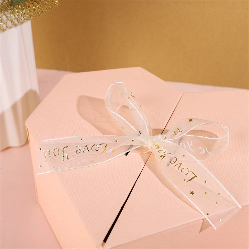 Spot Wholesale | New Product Gilded Fishtail Gift Wrapping Ribbon