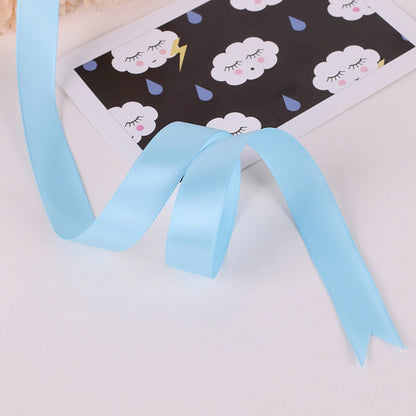Spot Wholesale | Multi-Size Sky Blue Packaging Ribbon