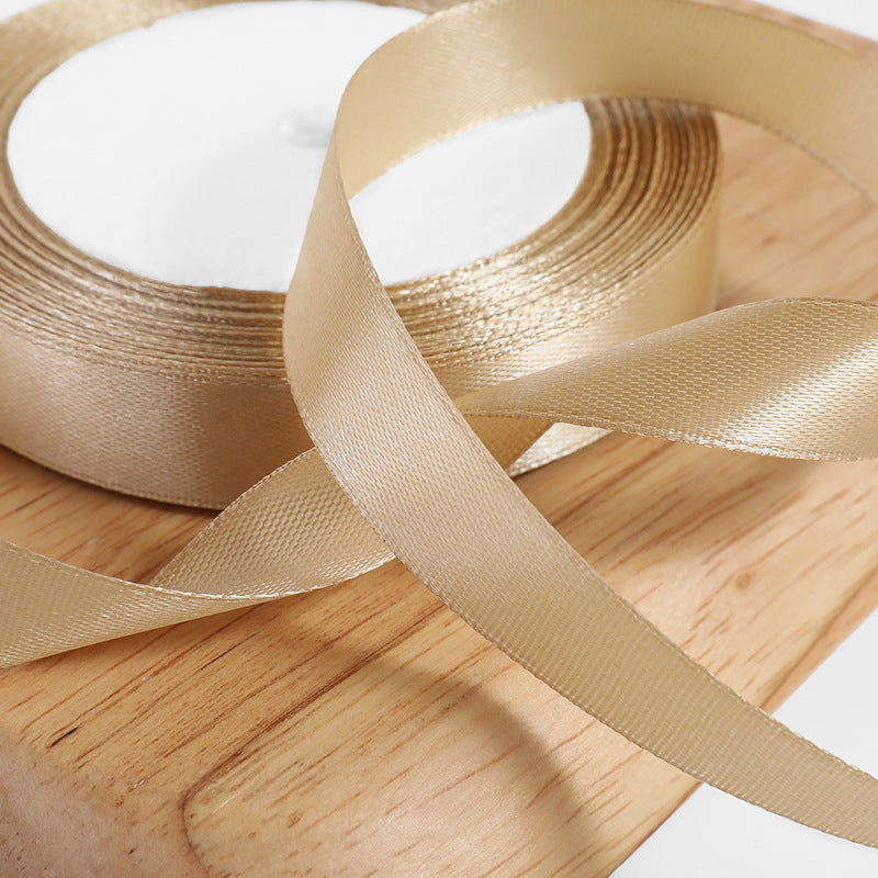Spot Wholesale | Champagne Gold Gift Wrap Colorful Ribbon