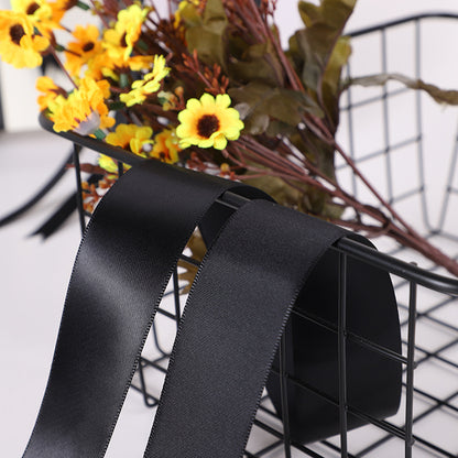 Spot Wholesale | Black Polyester Ribbon Packaging Ribbon