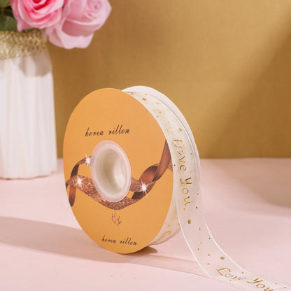 Spot Wholesale | New Product Gilded Fishtail Gift Wrapping Ribbon