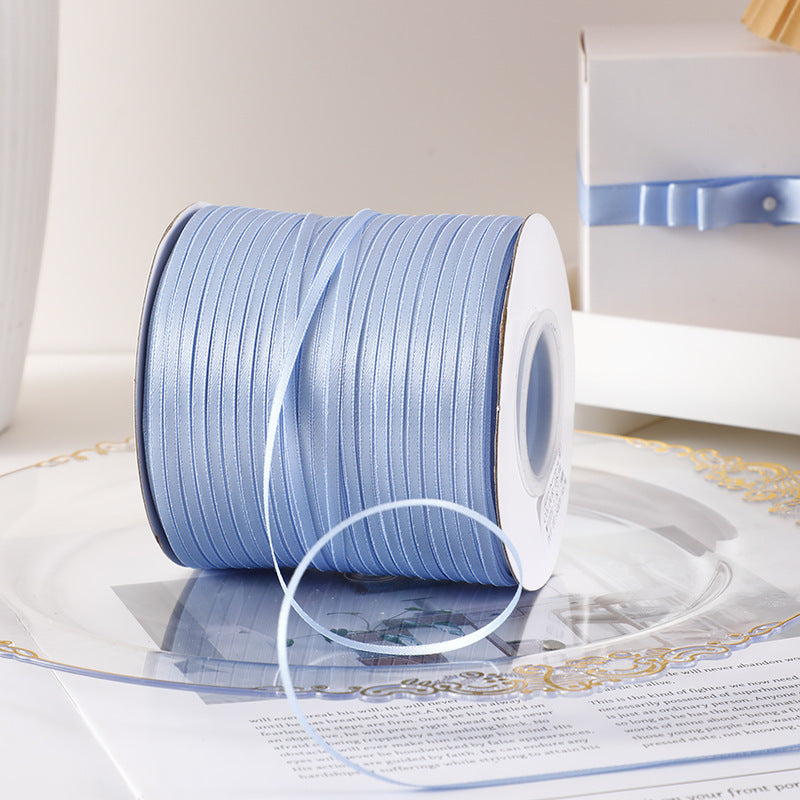 Spot Wholesale | Multi-specification Lake Blue Packaging Ribbon