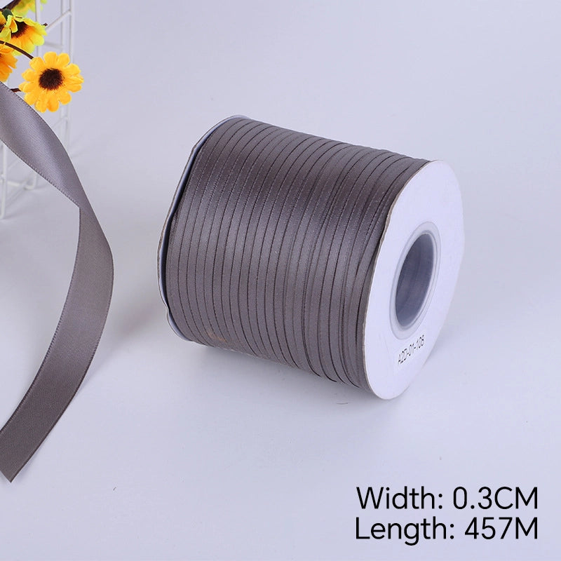 Spot Wholesale | Dark Grey Increased Density Gift Wrapping Ribbon