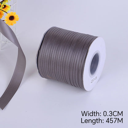 Spot Wholesale | Dark Grey Increased Density Gift Wrapping Ribbon