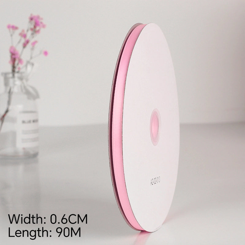 Spot Wholesale | Pink Polyester Woven Ribbon Jacquard Ribbon
