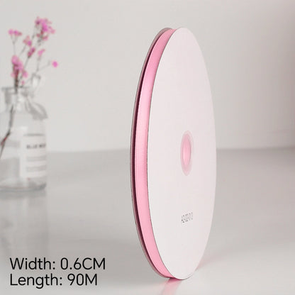 Spot Wholesale | Pink Polyester Woven Ribbon Jacquard Ribbon