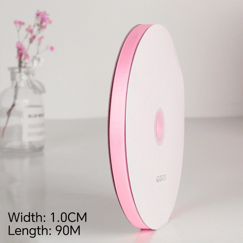 Spot Wholesale | Pink Polyester Woven Ribbon Jacquard Ribbon